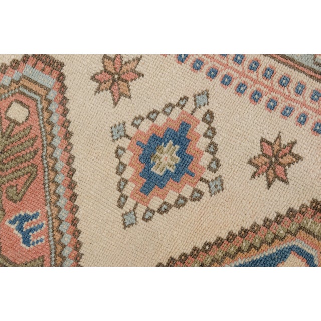 Mid 20th Century Geometric Turkish Wool Rug For Sale - Image 4 of 10
