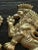 Campaign Vintage Gold English Fighting Wall Lions a Pair For Sale - Image 3 of 10