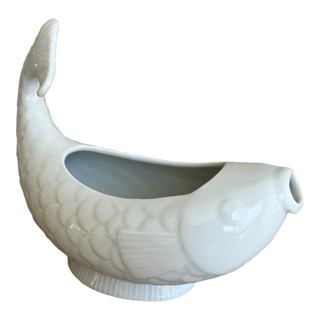 Vintage Dansk International Koi Fish Gravy Boat For Sale