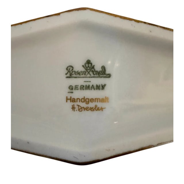 1980s Helmut Dresler's "Goldfeuer": Rosenthal Porcelain Art Vase For Sale - Image 17 of 18