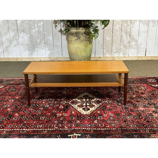 English Coffee Table, 1970s in Teak and Iroko For Sale - Image 10 of 10