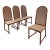 Set of Four ( 4 ) Mid-Century Modern High-Back Cane-Back Dining Chairs by Milo Baughman for Directional, Usa, C. 1950s For Sale