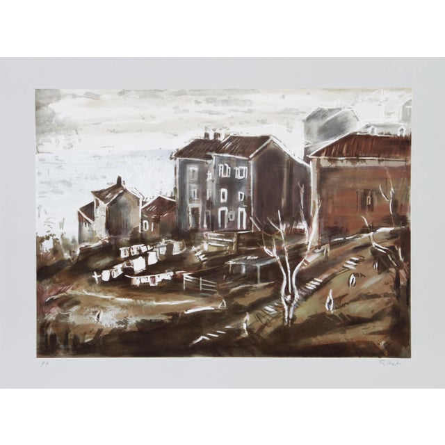 Bogdan Grom, Gulf of Trieste, Lithograph For Sale