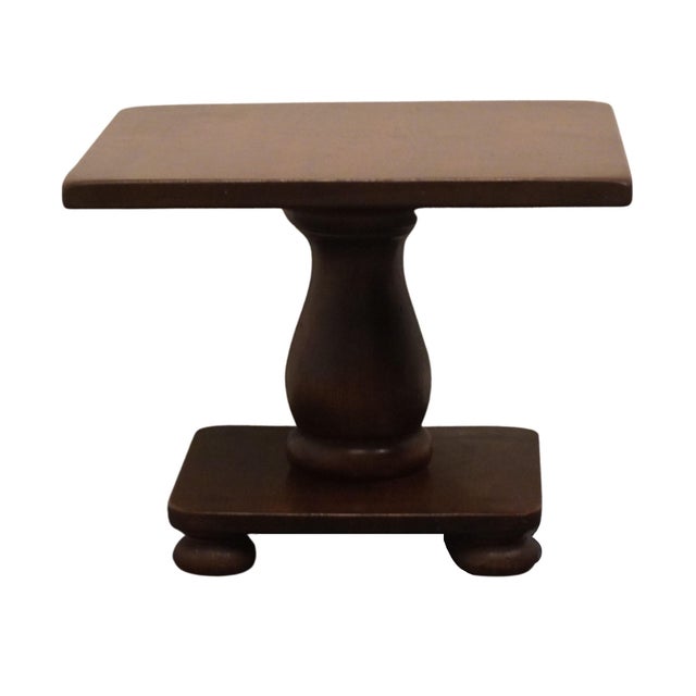 Wood Ethan Allen Antiqued Pine Old Tavern Rustic Americana 23" Square Accent Bunching End Table 12-8001 For Sale - Image 7 of 10
