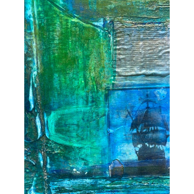 2020s Contemporary Abstract Original Painting "Stormy Day" by Artist Sonia Gold For Sale - Image 5 of 13