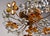 Amber Mid Century Maison Bagues Style Crystal Flower Flush Mount Fixture For Sale - Image 8 of 12