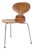 Model 3100 Ant Chair in Teak by Arne Jacobsen for Fritz Hansen, 1950 For Sale