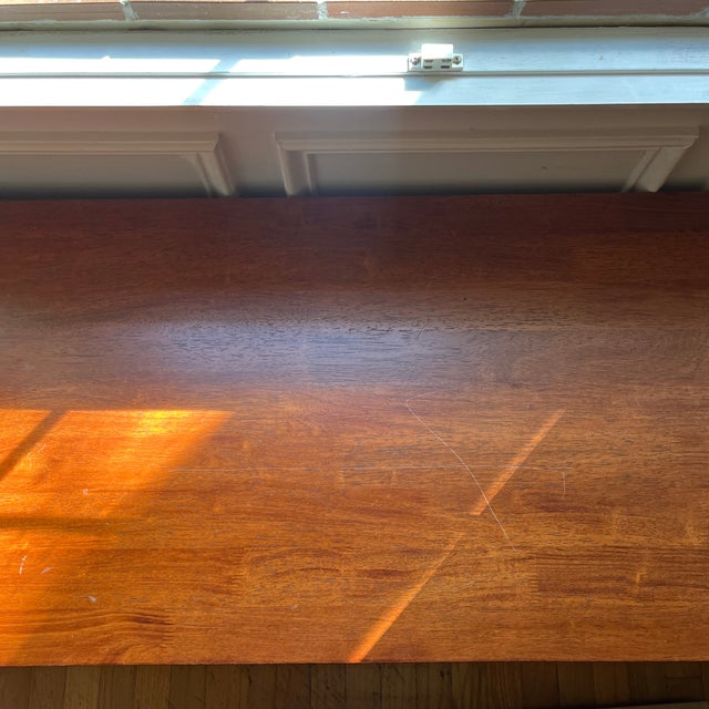 Wood Contemporary Media Console Attributed to Ethan Allen For Sale - Image 7 of 12