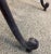 Dark Gray Curved Neoclassical Regency Cerule Bench Gilded Burnished Metal For Sale - Image 8 of 8