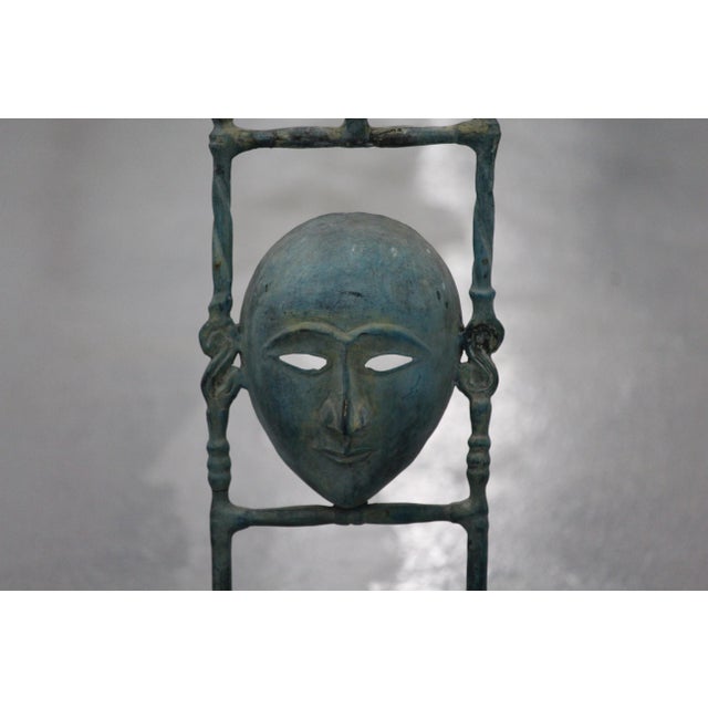 Figurative Mask Candleholder, 1970s For Sale - Image 6 of 18