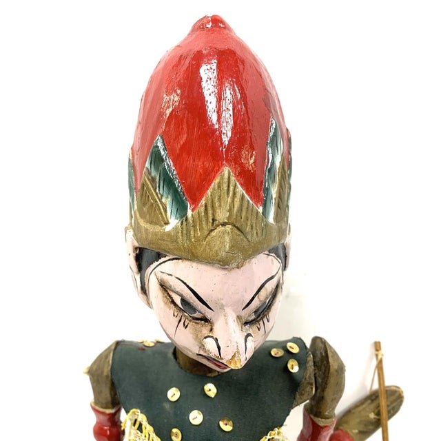 Vintage Javanese Rod Puppets on Display Stands—A Pair For Sale - Image 12 of 18