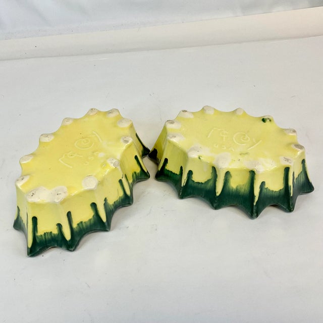 1940s Vintage Boho Chic Americana Drip Glazed Oval Planters by McCoy - A Pair For Sale - Image 11 of 12