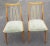 Set of Wooden Dining Room Chairs with Sprout Back, 1950s For Sale - Image 4 of 4