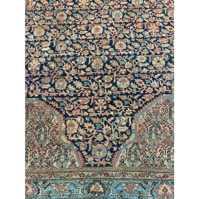 1920s Antique Persian Farahan Area Rug 5x6 For Sale - Image 5 of 8