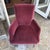 Julia Katrine Designs Burgundy Silk Velvet Accent Chair For Sale In San Francisco - Image 6 of 12