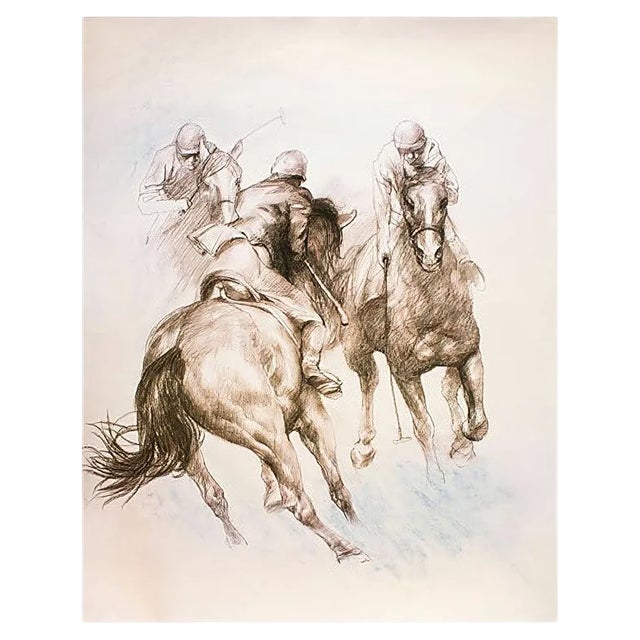 Equestrian - Original Lithograph by Zhou Zhiwei - 2008 2008 For Sale
