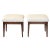 Mid 20th Century Walnut Bouclé Stools, a Pair For Sale - Image 11 of 11