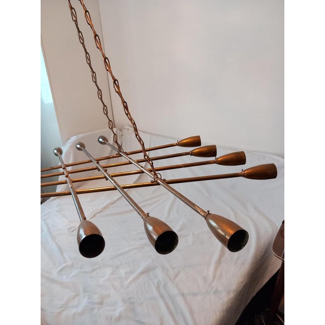 Mid-Century Modern Austrian Pendant Lamp by Rupert Nikoll for Nikoll Leuchten, 1960s For Sale - Image 3 of 18