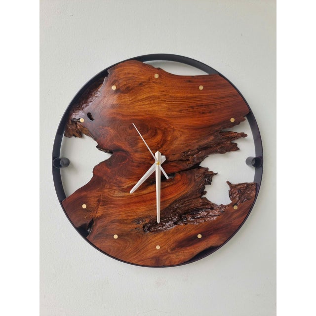 Orbit of Time is a one-of-a-kind handcrafted wall clock sculpture created from naturally formed hard driftwood. Its...