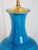 Mid Century Modern Blue Cerulean Table Lamps-a Pair For Sale - Image 9 of 12
