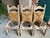 Set 6 Vintage French Ladder Back Dining Chairs Rush Seat Bleached Oak Farmhouse For Sale - Image 12 of 18