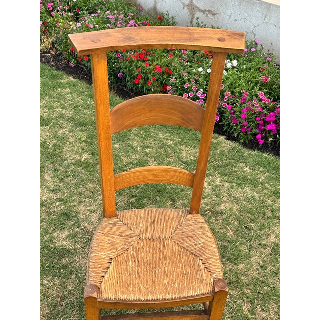 19th-Century French Prie-Dieu or Prayer Chair - Accent Chair or Clothing Valet Use For Sale - Image 4 of 6
