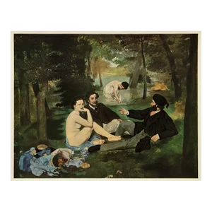 Circa 1950s After Manet "Luncheon on the Grass" Vintage Full Color Impressionist Print