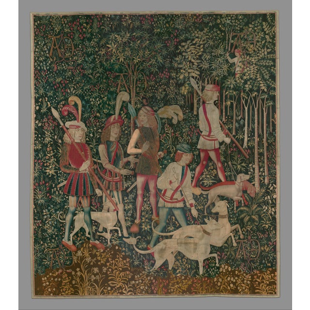 Burnt Orange 1970s Mid-Century Modern Seymour Mann "Hunt of the Unicorn" Salad Plates - Set of 8 For Sale - Image 8 of 8