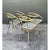 Vintage MCM Hoop Folding Wrought Iron Table and Chairs For Sale - Image 9 of 12