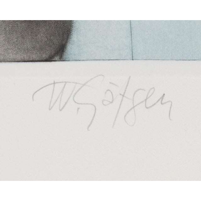 Printmaking Materials Artist’s Proof Mezzotint and Color Etching by Wolfgang Gafgen For Sale - Image 7 of 8