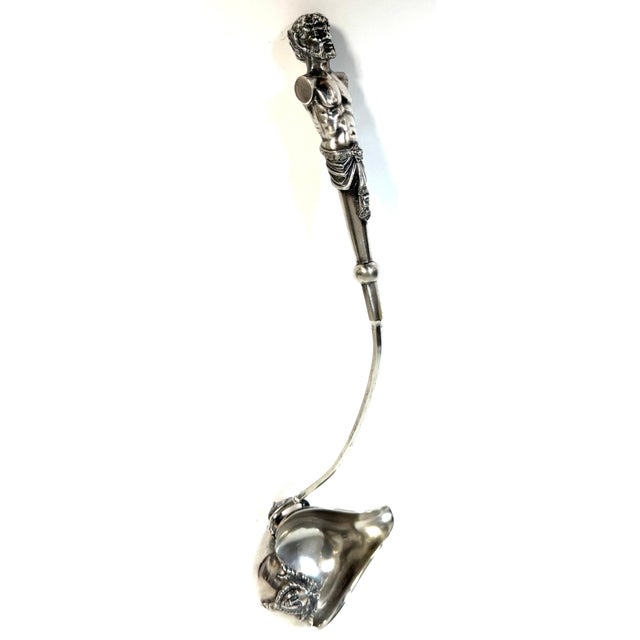 Monumental George Sharp for J.E. Caldwell & Co. Classical Coin Silver Ladle For Sale - Image 13 of 18
