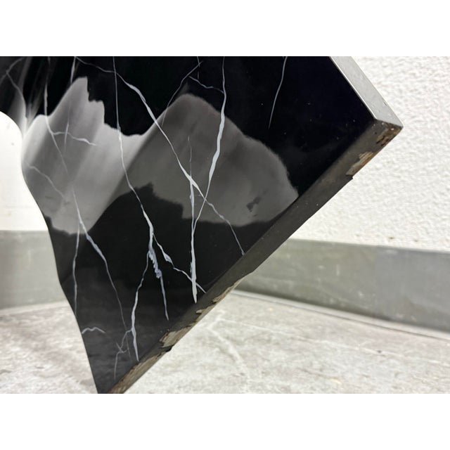 Made Goods Made Goods Foster Faux Marble Lacquered Bench/Side Table For Sale - Image 4 of 12