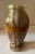 Vintage Onyx Marble Vase Alabaster Amber Veining Solid Stone. 5" tall, 2" wide. Made in Italy no chips or cracks