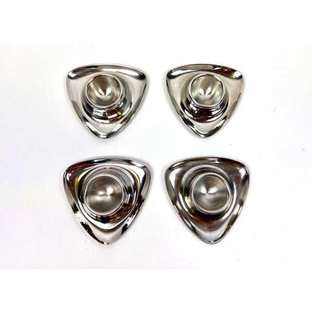 Bauhaus Egg Cups by Wilhelm Wagenfeld for WMF, 1970s, Set of 4 For Sale - Image 10 of 12