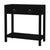 Black Lark 30 in W Rectangular Wood 1Drawer Nightstand with Lower Open Shelf, Washed Black For Sale - Image 8 of 8