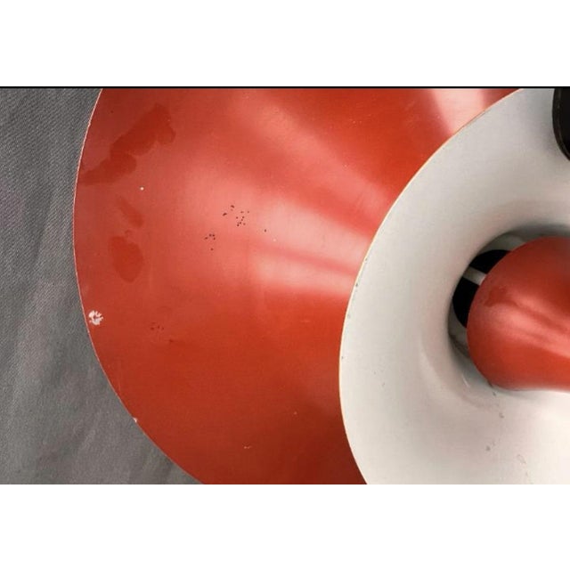 ceiling lamp from 1970 approx. designer Erik Balslev for fog & mørup. Radius model. Denmark. largest diameter 47 cm....