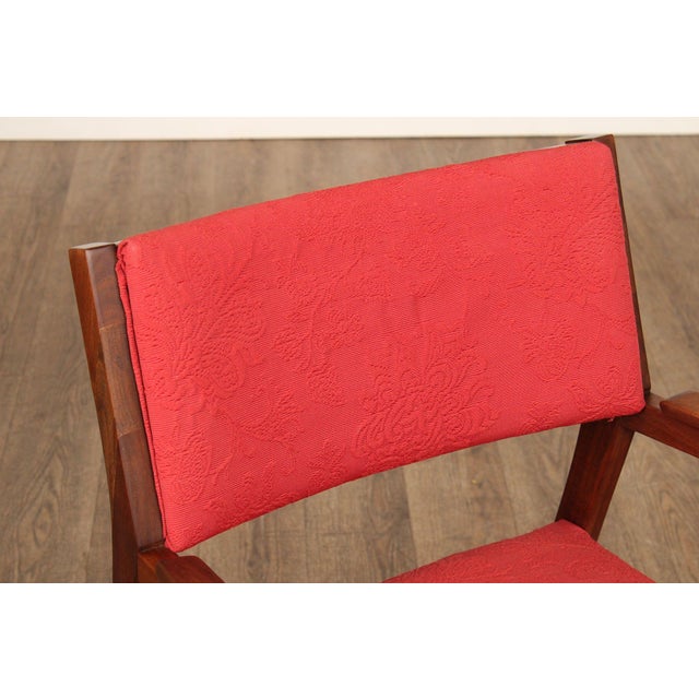 Mid-Century Modern Alma Desk Company Mid Century Modern Walnut Armchair For Sale - Image 3 of 12