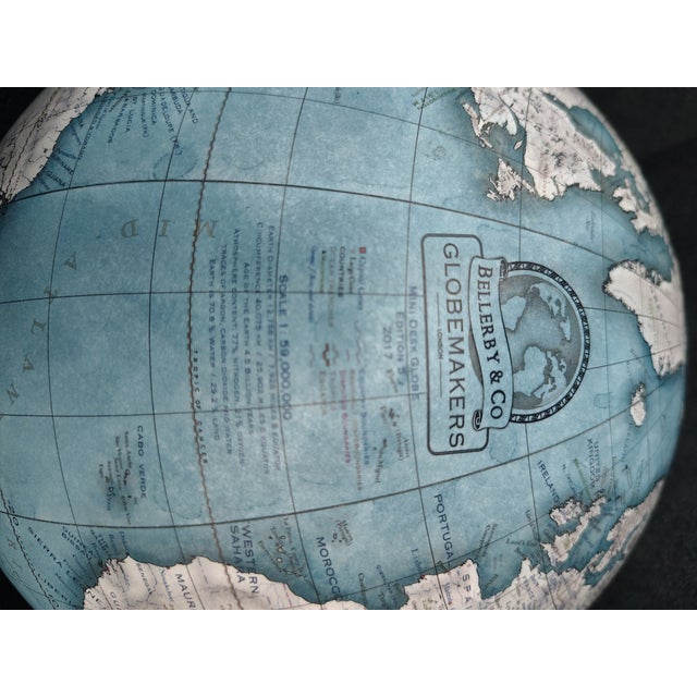 Bellerby & Co. Globemakers 2017 NetJets Commission Mini Desk Globe For Sale - Image 10 of 11