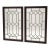Wood Framed Beveled Tudor Diamond Shaped Paned Wall Mirrors - A Pair For Sale