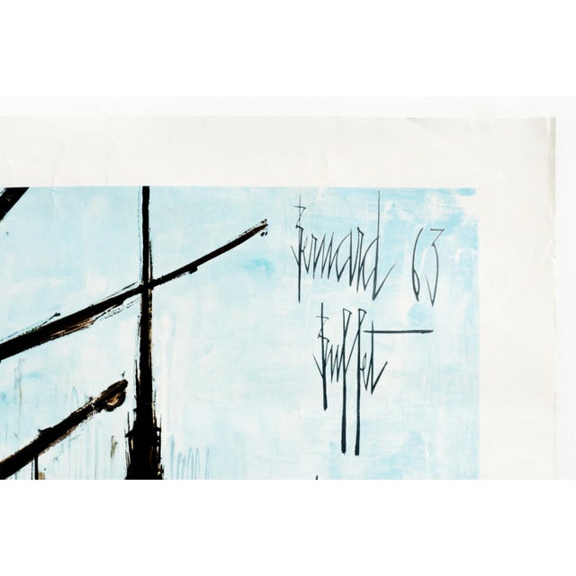 1963 Original French Railway Poster, Chemins De Fer Francais, Paris (Notre Dame Cathedral) For Sale - Image 4 of 6