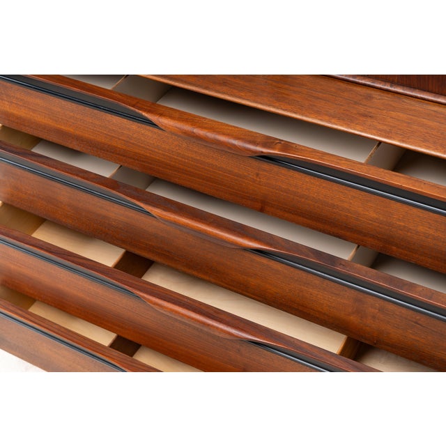 1960s John Kapel Walnut Highboy For Sale - Image 10 of 18