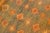 Vintage Moroccan Rug With Navy Blue Field and Gold Geometric Medallions 4 X 6'1 For Sale - Image 10 of 10