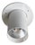 White Minimalist Pipe Built on Ceiling Lamp by Friis & Moltke for Lampas, 1970s For Sale