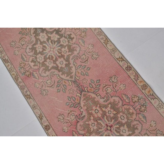 Vintage Oushak Hallway Runner For Sale - Image 4 of 10