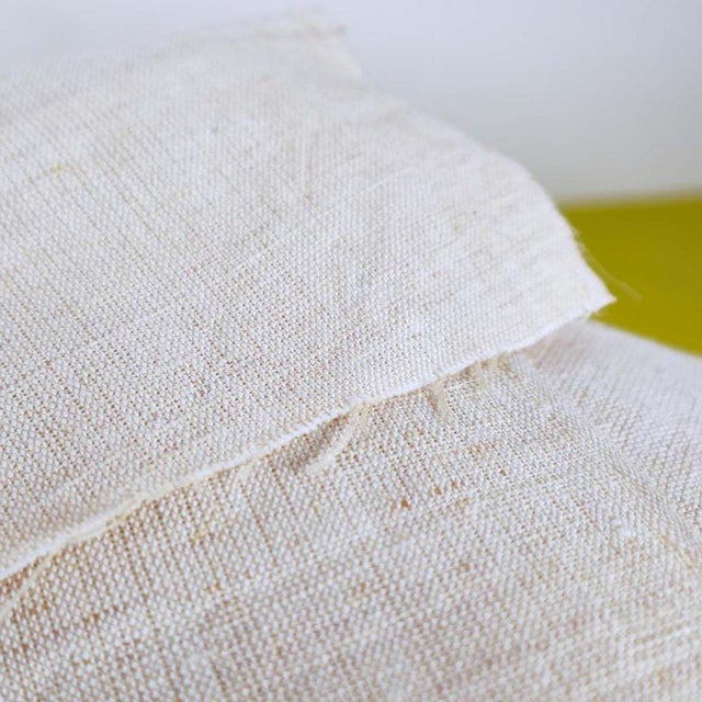 Vintage Natural Hemp Fabric For Sale - Image 5 of 6