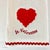 Vintage Hollywood Regency St. Valentine Waffle Kitchen Towel With Roses Heart For Sale - Image 10 of 13
