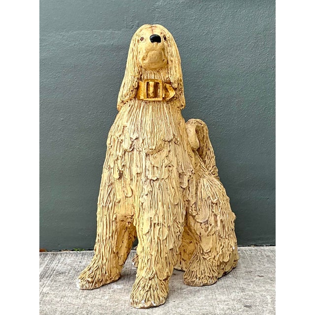 Late 20th Century Vintage Monumental Ceramic Afghan For Sale - Image 5 of 12