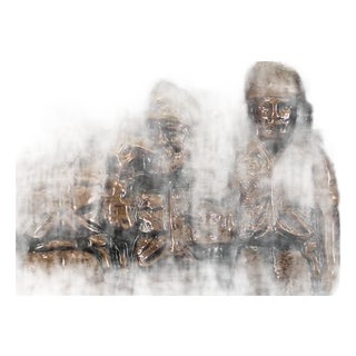 Rabbi Goren Shofar at Western Wall Jerusalem Copper Embossed Israeli Sculpture, 1967 For Sale