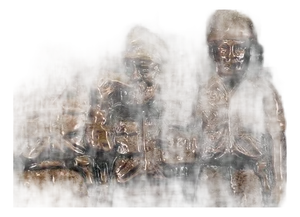 Rabbi Goren Shofar at Western Wall Jerusalem Copper Embossed Israeli Sculpture, 1967