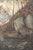Late 19th Century Antique French Woodland Landscape Oil Painting With Rocks and Stream For Sale - Image 5 of 12